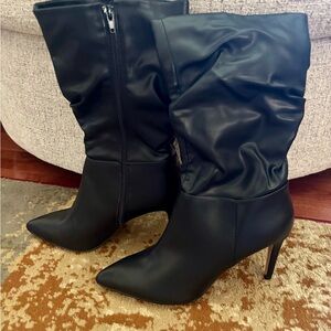 XOXO Black Heeled Boots